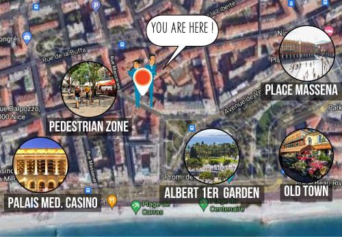 Nestor&Jeeves - CACTUS RIVIERA - Hyper center - Very close sea and Place Massena - image 5