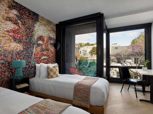 The Hotel Castro San Francisco Room Type - Twin Room - Disability Access (Self Check-in with Virtual Front Desk)