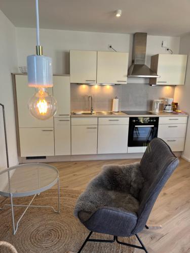 廚房, Moderne Ferienwohnung zum Wohlfühlen (Moderne Ferienwohnung zum Wohlfuhlen) in 阿爾高林登伯格