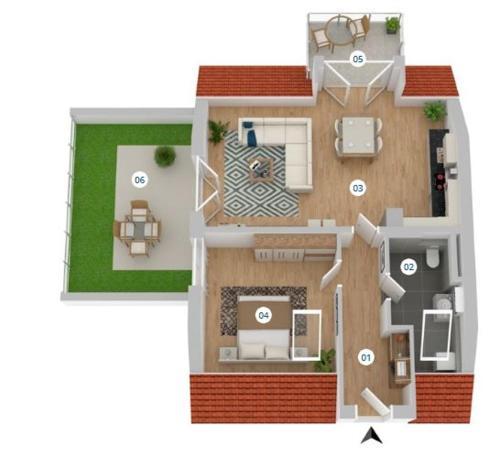 Traumhafte neue Dachterrassenwohnung am Soyener See