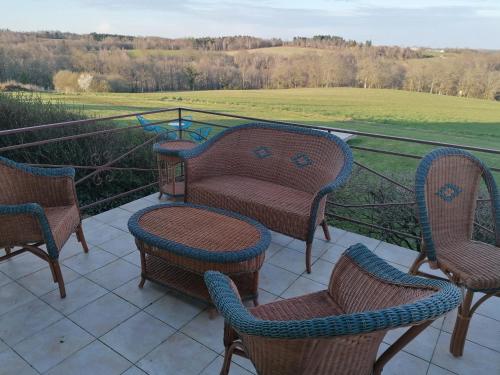Balkons/terase, Gite de la Tuilière (Gite de la Tuiliere) in Clermont-d'Excideuil