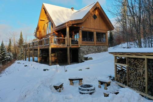 Les Oursons - Log Chalet with a view on Tremblant - Val-des-Lacs