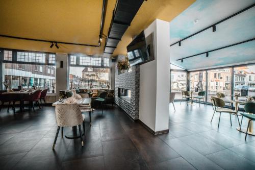 Restaurante, Hotel Du Commerce in Sluis