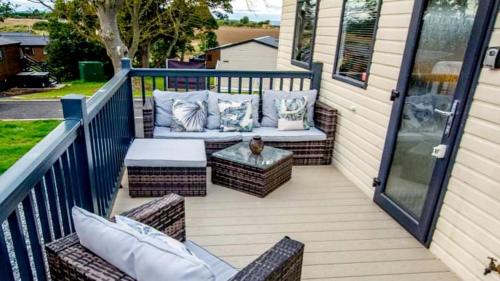 Cocos Corner cosy Lodge in Morpeth England UK gîte à louer Macdonald Linden Hall