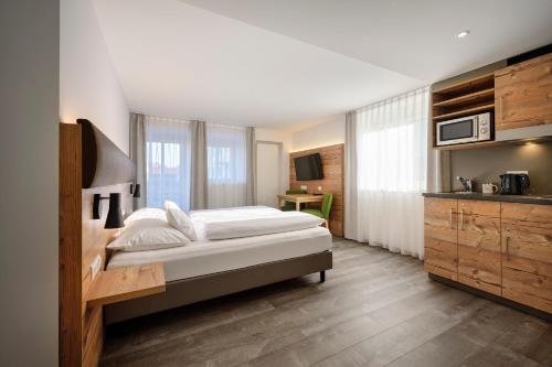 廚房, ApartHotel Rose in 埃爾旺根/雅格斯特河