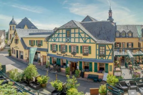 Weinhotel des Riesling Zum Grünen Kranz in Rüdesheim am Rhein, Deutschland