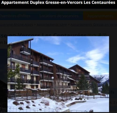 Appartement Duplex 4 pers à Gresse-en-Vercors - Apartment - Gresse en Vercors