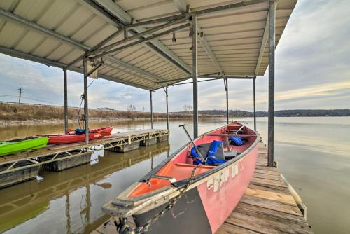 Waterfront Eddyville Home with Dock and Kayaks!