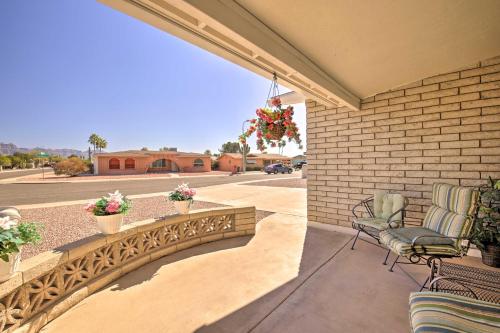 55 and Apache Junction Home Patio and Mountain Views