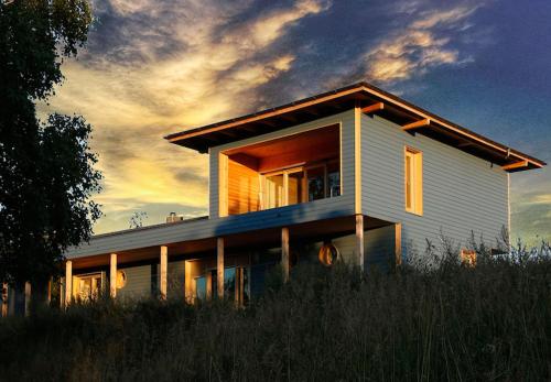 A szálláshely kívülről, Family Lodge for 13 guests, fireplace, lakeview, sauna, hot tube in Wielki Gleboczek