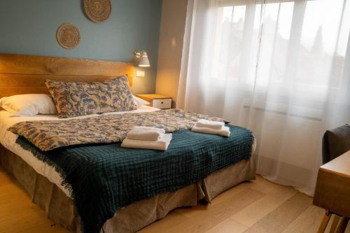 Chambre double, vue sur la vallée, douche