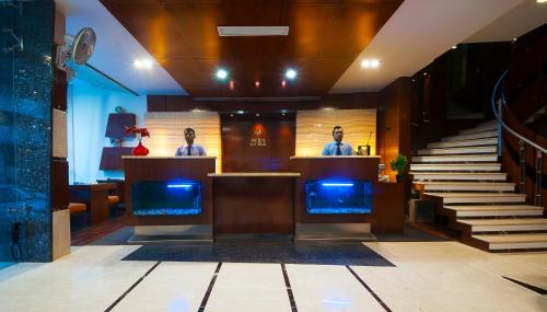 Lobby, Aura Hotel in Pahar Ganj