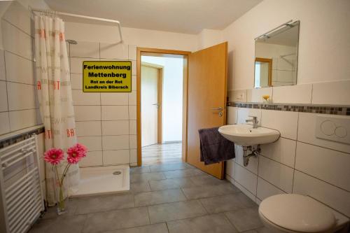 淋浴間, Ferienwohnung Mettenberg in 羅特河畔羅特