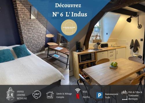 La Maison Sévigné - Appart Hôtel - N°6 L'indus - Location saisonnière - Béthune