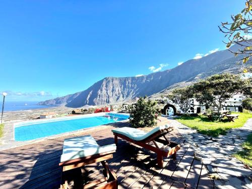 Apartment in a rural house, wonderful ocean view in El Hierro