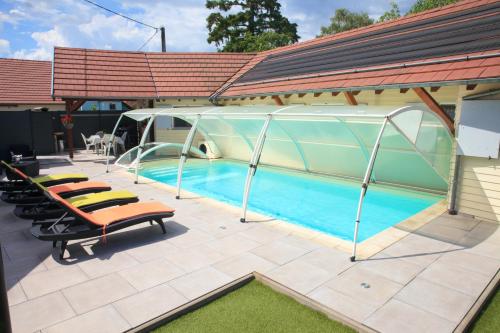 Maison de 2 chambres avec piscine privee sauna et jardin clos a Gertwiller gîte à louer Alsace