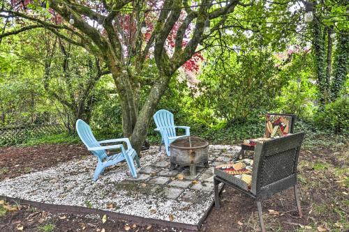 Lush Portland Flat with Fire Pit, 4 Mi to Dtwn!