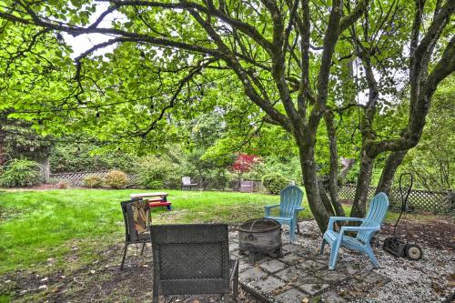 Lush Portland Flat with Fire Pit, 4 Mi to Dtwn!