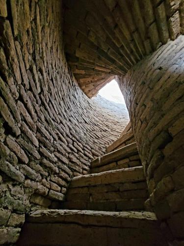 Exterior view, madrasah Polvon-Qori boutique hotel XIX century in Khiva