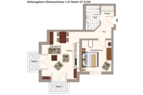 Floor plans, Dunenschloss Dunenschloss 1-37 in Ostseebad Kuhlungsborn