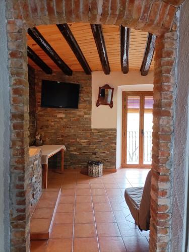 Közös társalgó / TV, Alojamiento Familiar con Chimenea - Alt Empordà (Alojamiento Familiar con Chimenea - Alt Emporda) in San Clemente Sasebas