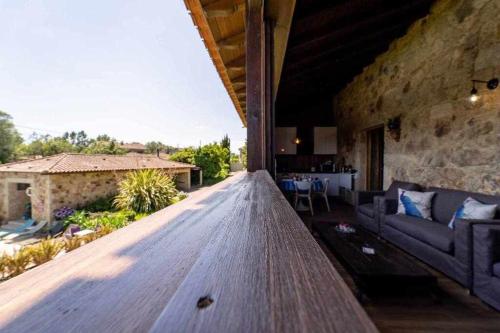 ระเบียง/ชานเรือน, Casas Casal Do Carvalhal - Agroturismo in บาร์เรย์โรส