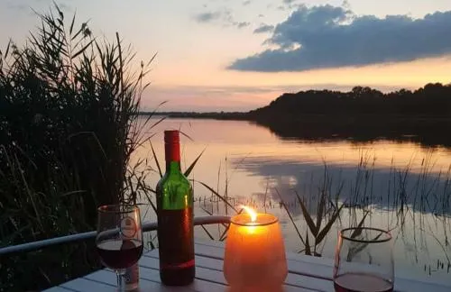 Seeblick in Möllen, Deutschland