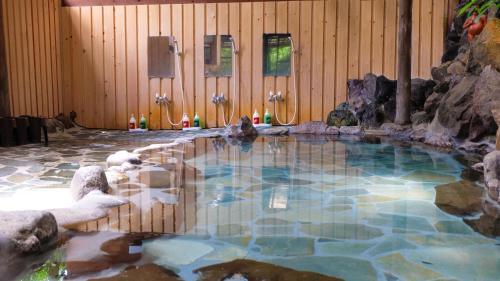 Open air bath, Kappa Tengoku in Yumoto