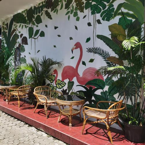 Balcony/terrace, Snooze Hostel Ijen in Banyuwangi