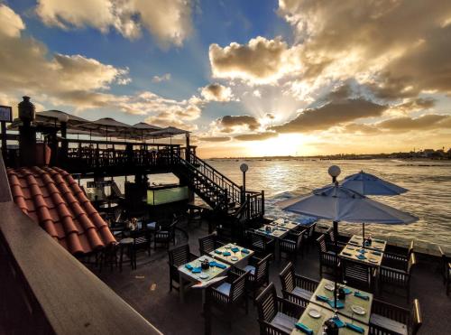 Restaurant, Hotel Odjo d'água (Hotel Odjo d'agua) in Santa Maria