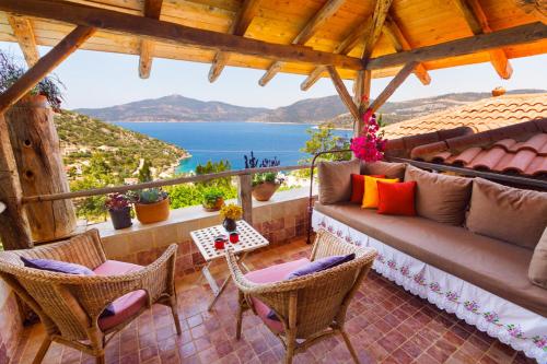 Erkély/terasz, Fidanka Hotel in Kalkan