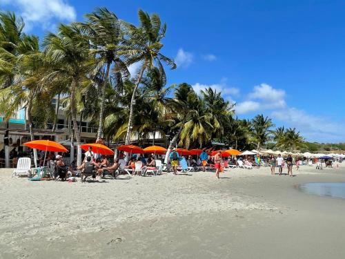 Beach, Posada Paraiso in El Yaque
