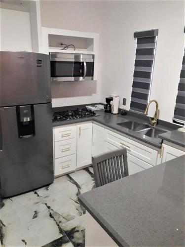 Kitchen, Santa Fe Apartamentos in Puerto Penasco