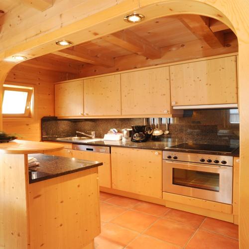 ห้องครัว, Brücklmeier Ferienwohnungen (Brucklmeier Ferienwohnungen) in การ์เกลเลิน