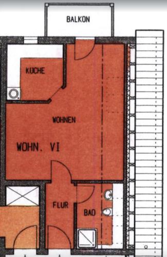 FEWO "Rabennest " Gemütliche Wohnung nahe Rabensteinklinikum - kein separates Schlafzimmer, Studiowohnung