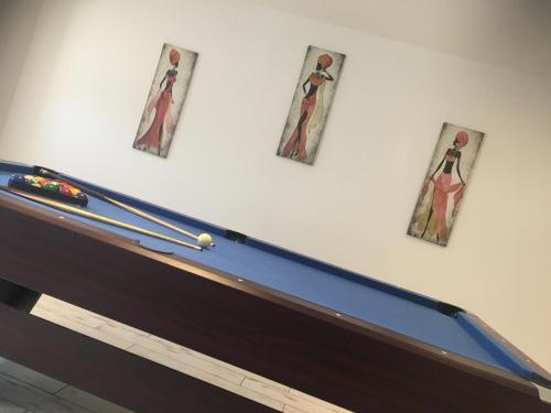 Logement détente avec jacuzzi et billard américain gîte à louer Le Fraisse