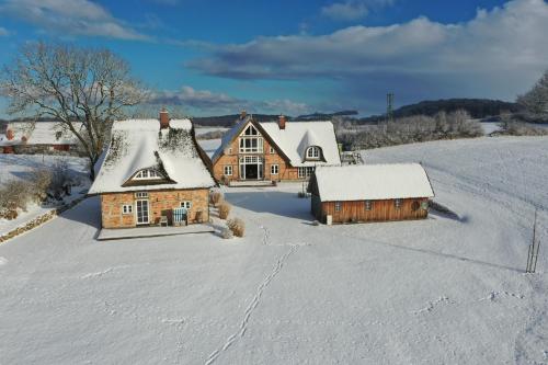A szálláshely kívülről, Reethaus Hoheleuchte in Romnitz