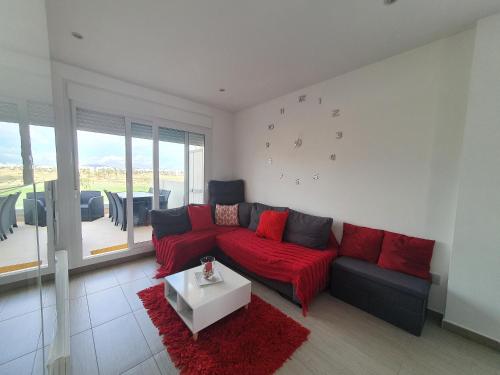  luxurious apartment of happiness with 12 private swimming pools in a secure private domain golf la terrazas de la torre in Balsicas