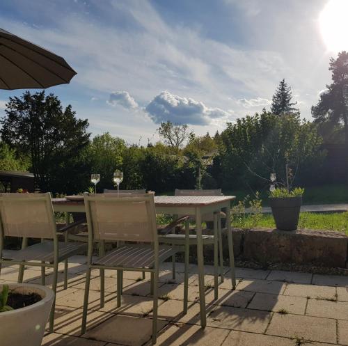 Balcony/terrace, Chalet "Waldhauszeit" am See in Mucke
