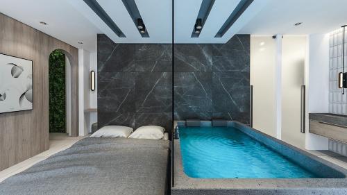 1 queen bed, 1 sofa bed