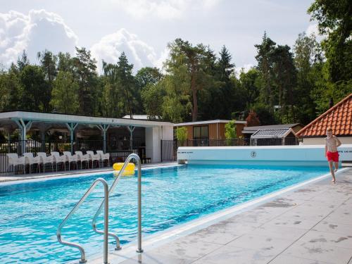 Modern house with roof, located in a holiday park in Rhenen