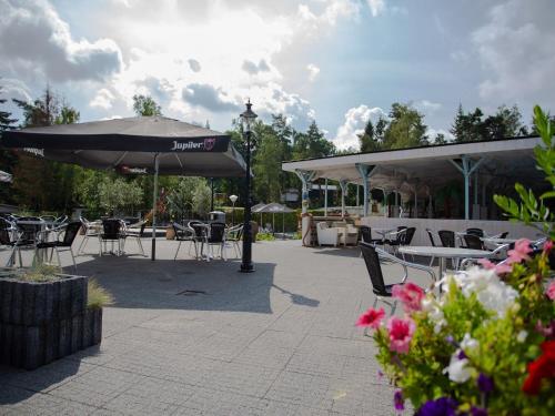 Modern house with roof, located in a holiday park in Rhenen