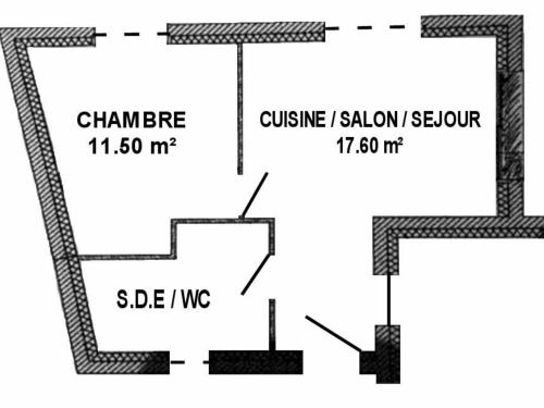 Gîte La Chapelle-des-Marais, 2 pièces, 2 personnes - FR-1-306-983