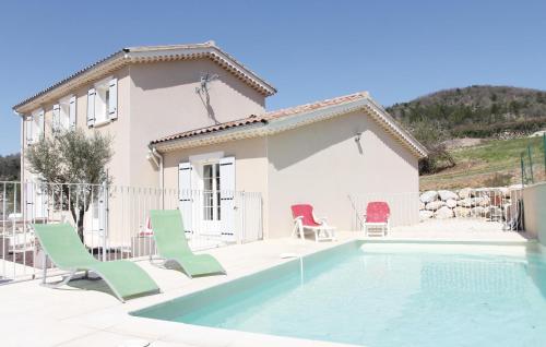 Awesome home in Saint Thome with 5 Bedrooms, WiFi and Outdoor swimming pool - Saint-Thomé