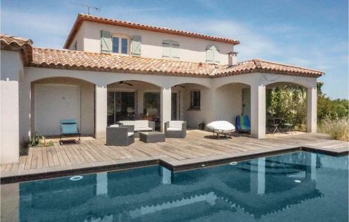 Stunning Home In Prades-sur-vernazobre With Private Swimming Pool, Can Be Inside Or Outside