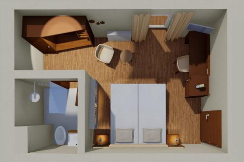 das mondsee Room Type - Comfort double room with electric fireplace