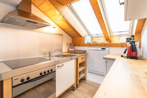virtuve, Alpenliebe Ferienwohnung in Ofterschwang