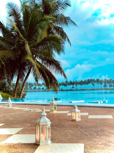 View, African Queen Lodge in Assinie