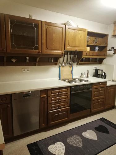 مطبخ, Gästehaus Ochsenhof (Gastehaus Ochsenhof) in Feuchtwangen