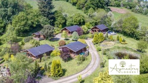 Iekārtas, Countryside Log Cabin With Hot Tub - Beech in Aymestrey